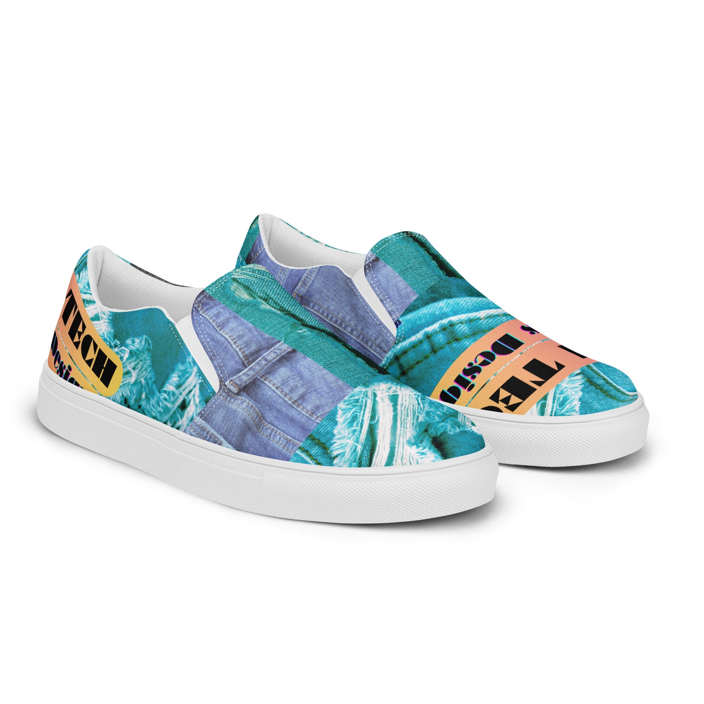 Denim Tech, Calmness Designs, Men’s slip-on canvas shoes