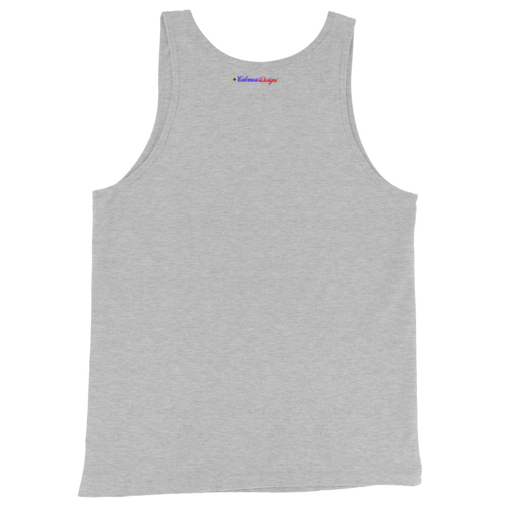 Mr. KOOL BEER, GREEN-GLASSES, CALMNESS DESIGNS, Creative Designer's, Men's Tank Top