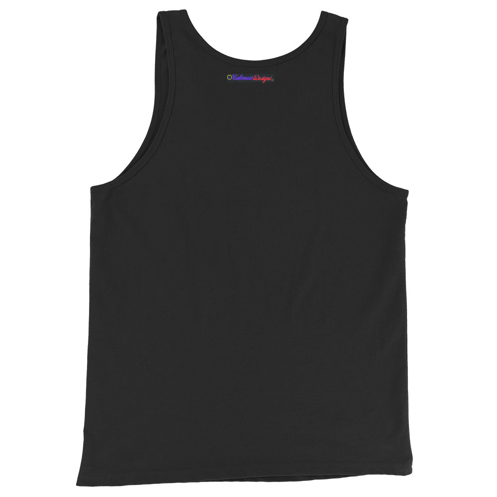 Mr. KOOL BEER, GREEN-GLASSES, CALMNESS DESIGNS, Creative Designer's, Men's Tank Top