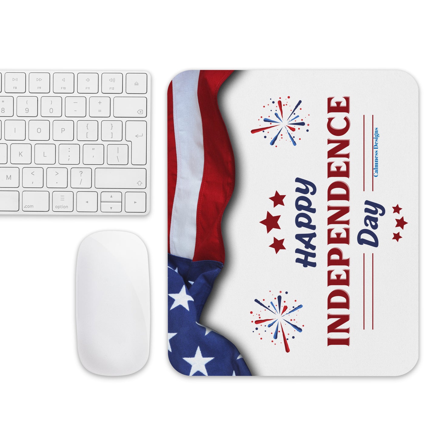 Happy 4th of July, USA Independence Day, Calmness Designs, Calmness Designs, Mouse pad