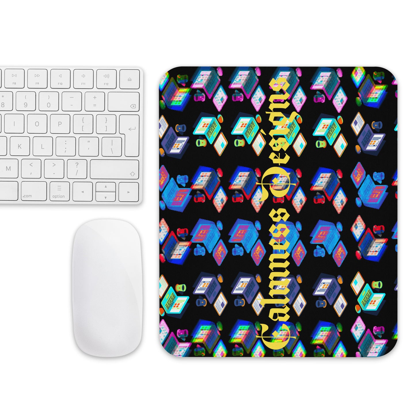 Isomentric Textured Workspace, Calmness Designs, Creative Designs, Mouse pad