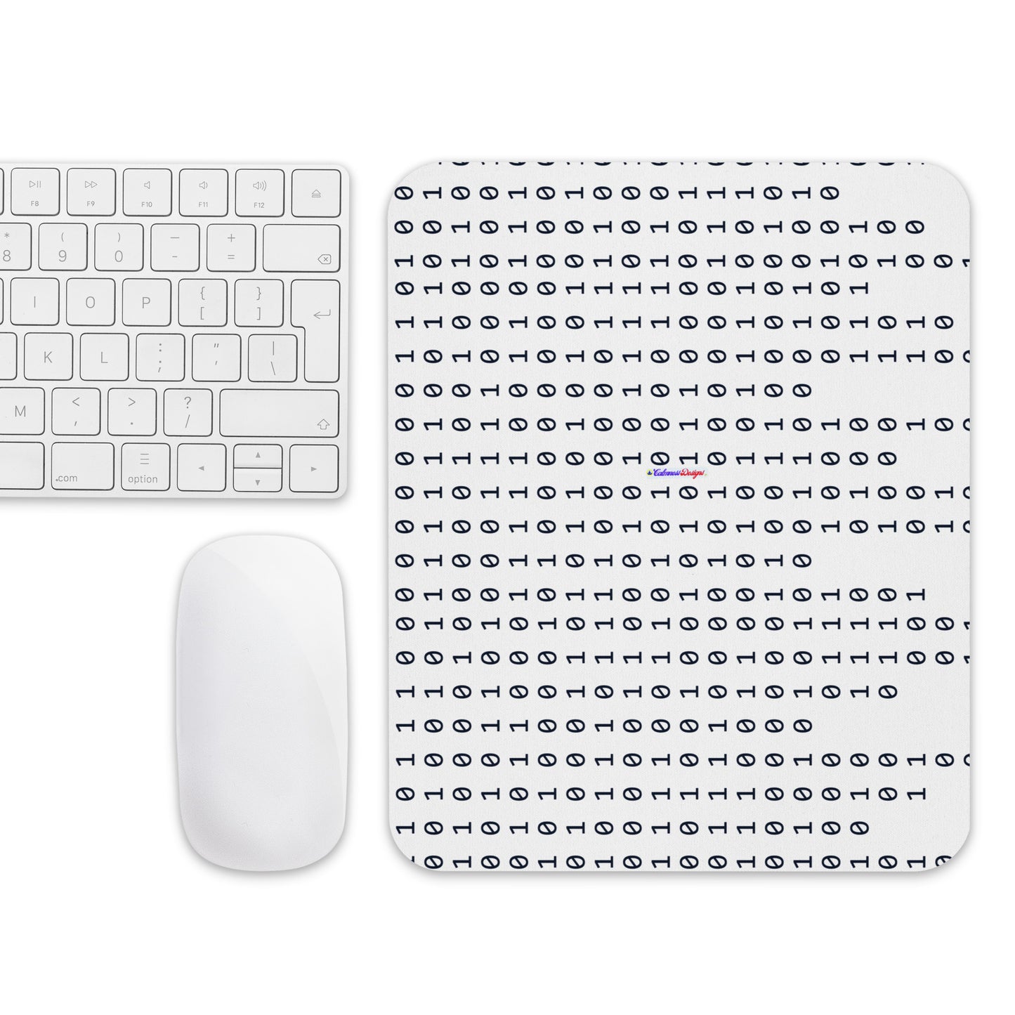 Binary Code Ones and Zeros, Matrix, CALMNESS DESIGNS, Creative Designer's, Mouse pad