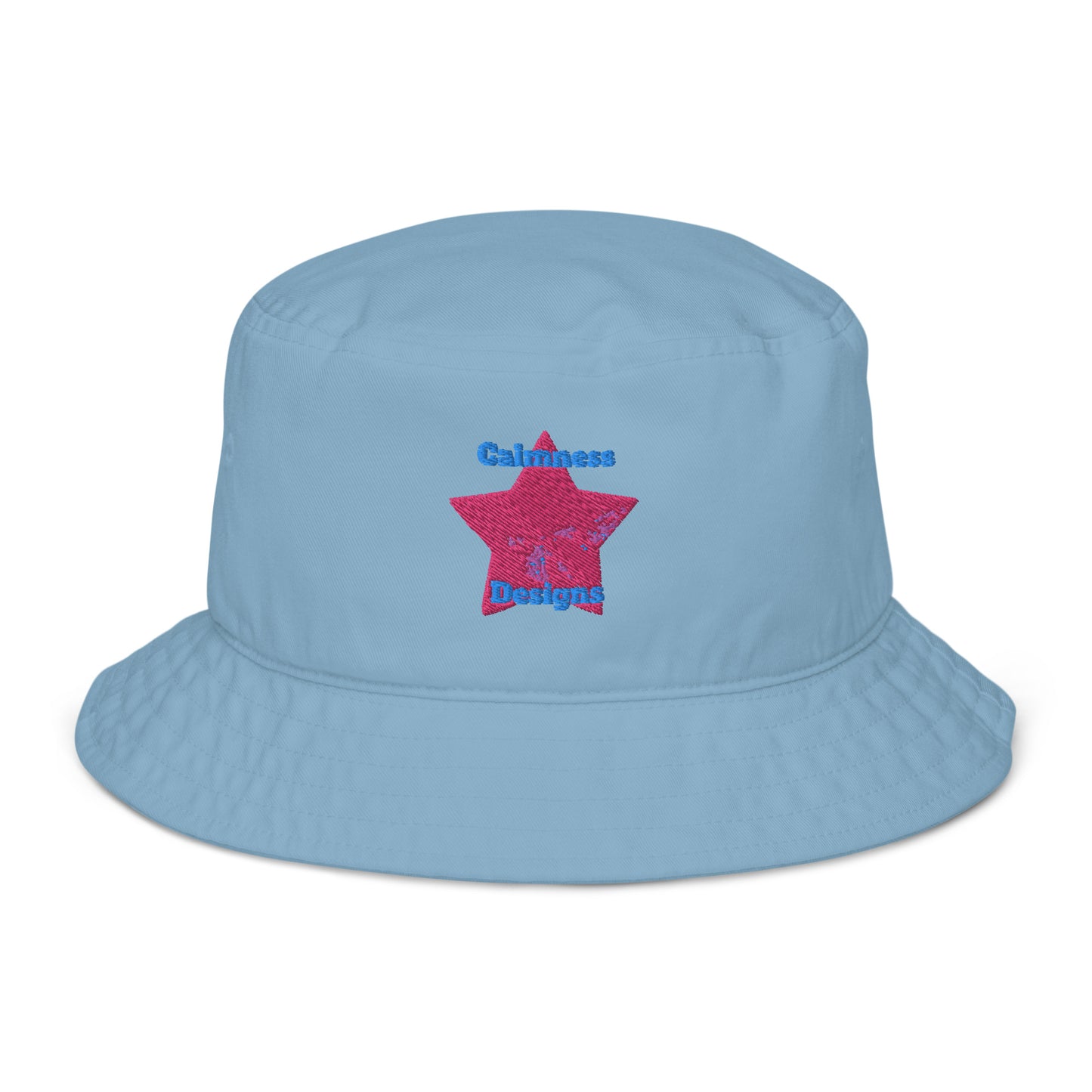 Pink Christmas Star, Calmness Designs, Organic bucket hat