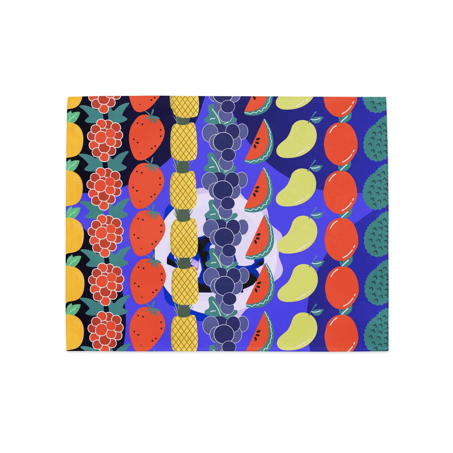 Tropical Fruits Platter Pineapple's, Raspberry's, Lemon's, Strawberry's, Grape's, Watermelon's Ximenia, Mango's, Jack-Fruit's, Placemat Set