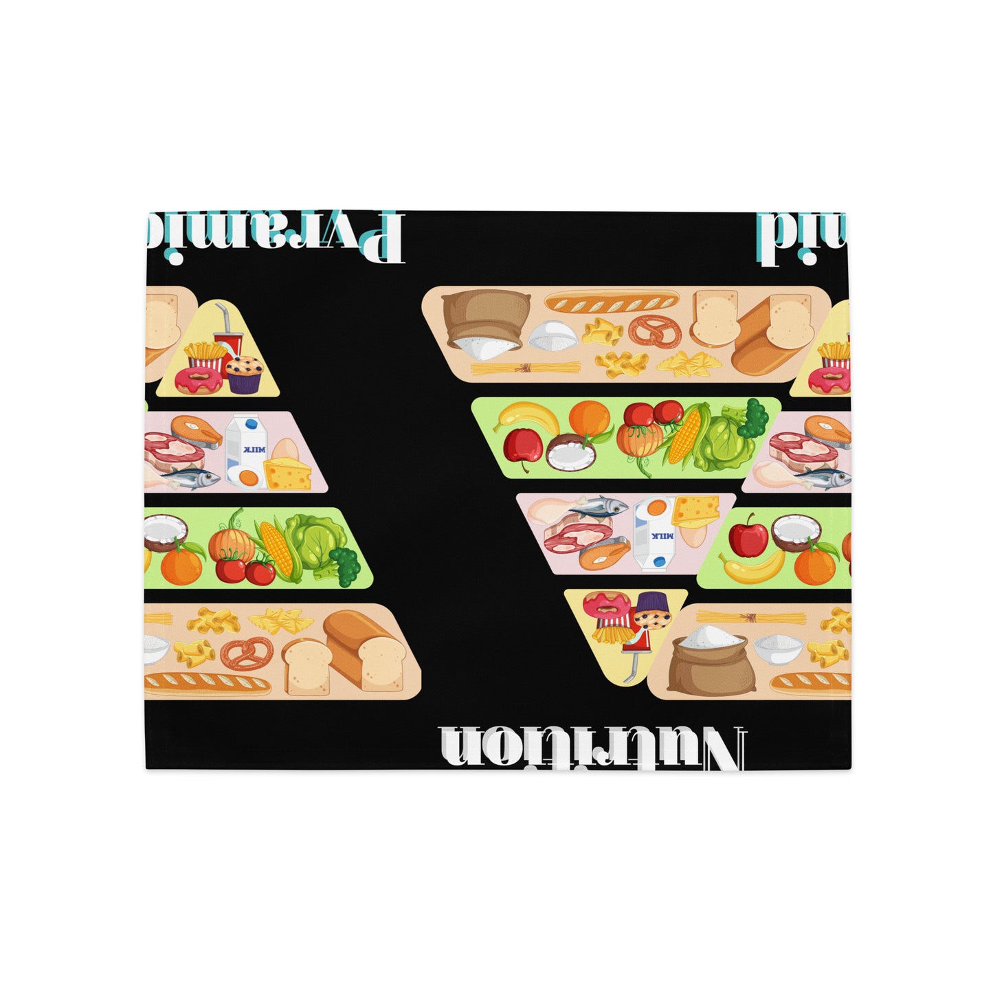 FOOD Pyramid Nutrition Groups, Fruit's & Vegetables...ETC, CALMNESS DESIGNS, Creative Designer's, Placemat Set