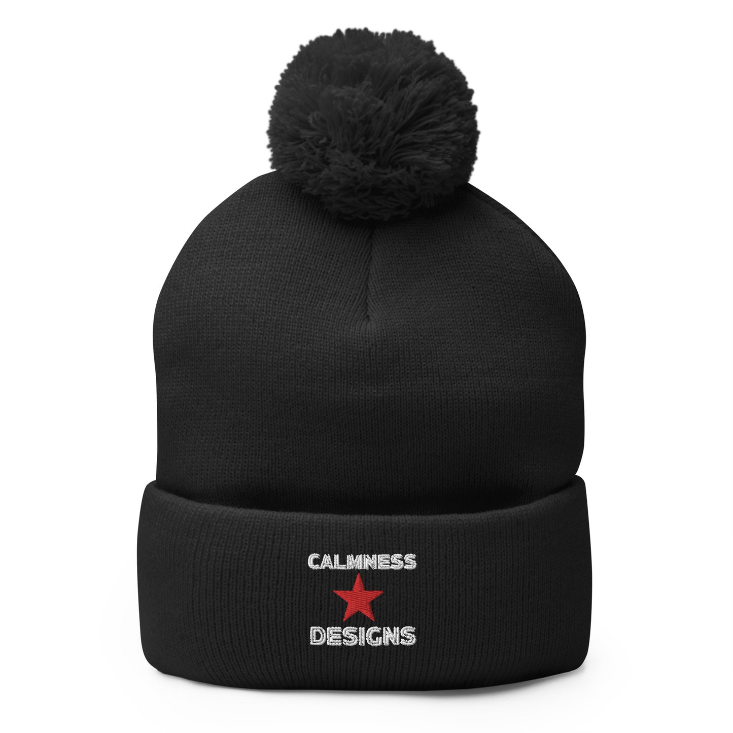 Calmness Designs, Star, Calmness Designs, Pom-Pom Beanie