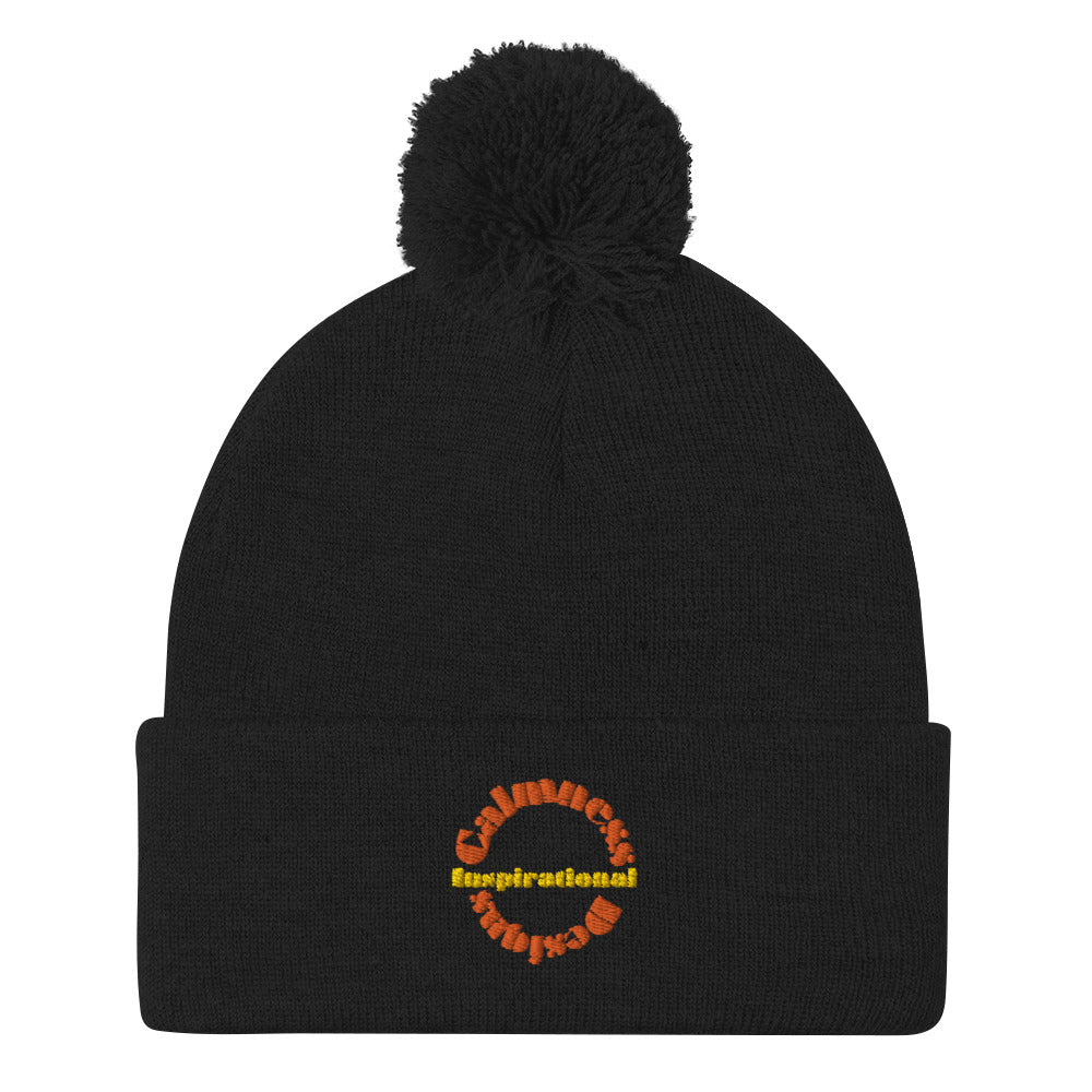 Inspirational, Calmness Designs, Creative Designs, Pom-Pom Beanie