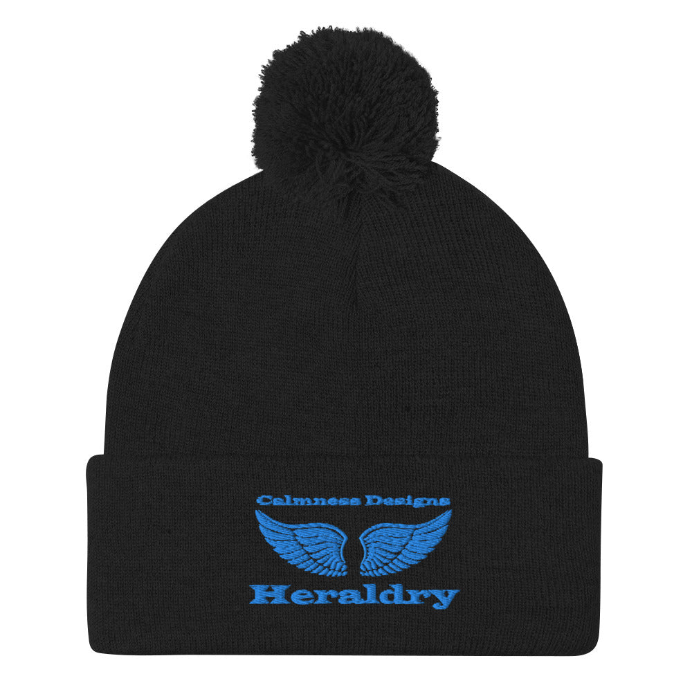 Wings for Heraldry, CALMNESS DESIGNS, Creative Designer's, Pom-Pom Beanie