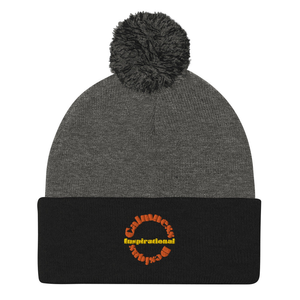 Inspirational, Calmness Designs, Creative Designs, Pom-Pom Beanie