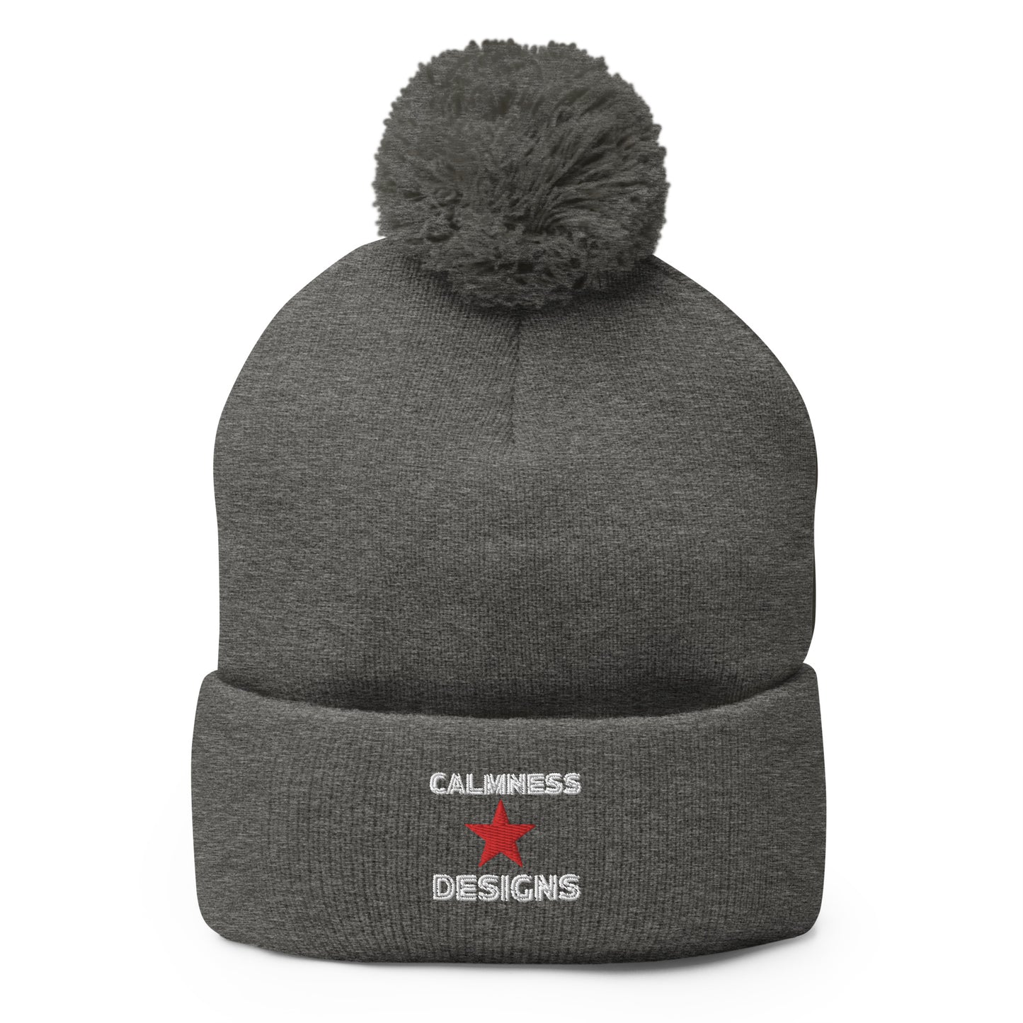 Calmness Designs, Star, Calmness Designs, Pom-Pom Beanie