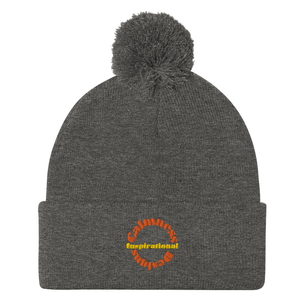 Inspirational, Calmness Designs, Creative Designs, Pom-Pom Beanie
