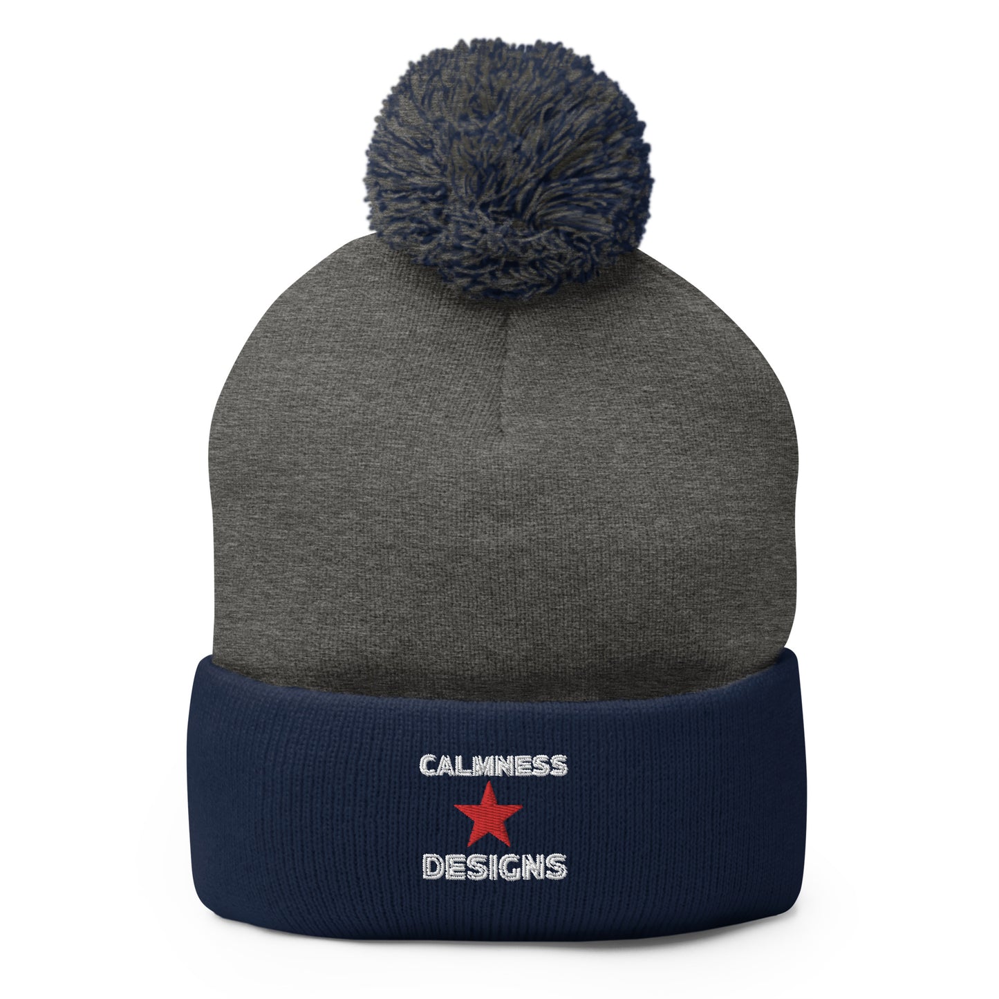 Calmness Designs, Star, Calmness Designs, Pom-Pom Beanie
