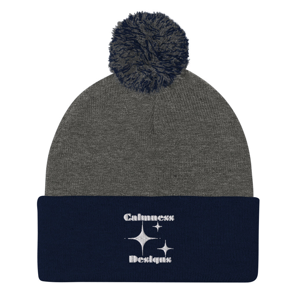 Stars Glyph Icon, Calmness Designs, Creative Calmness Designs, Pom-Pom Beanie