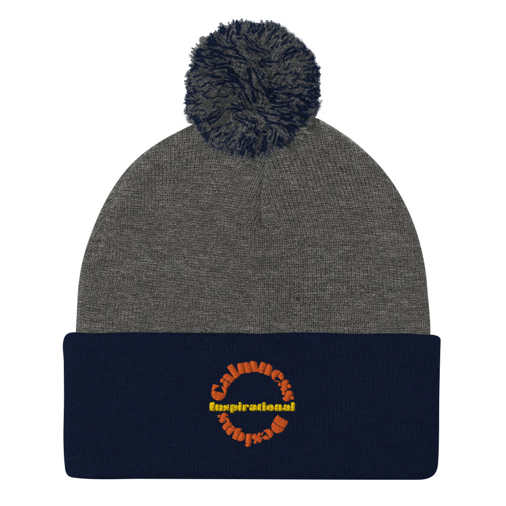 Inspirational, Calmness Designs, Creative Designs, Pom-Pom Beanie