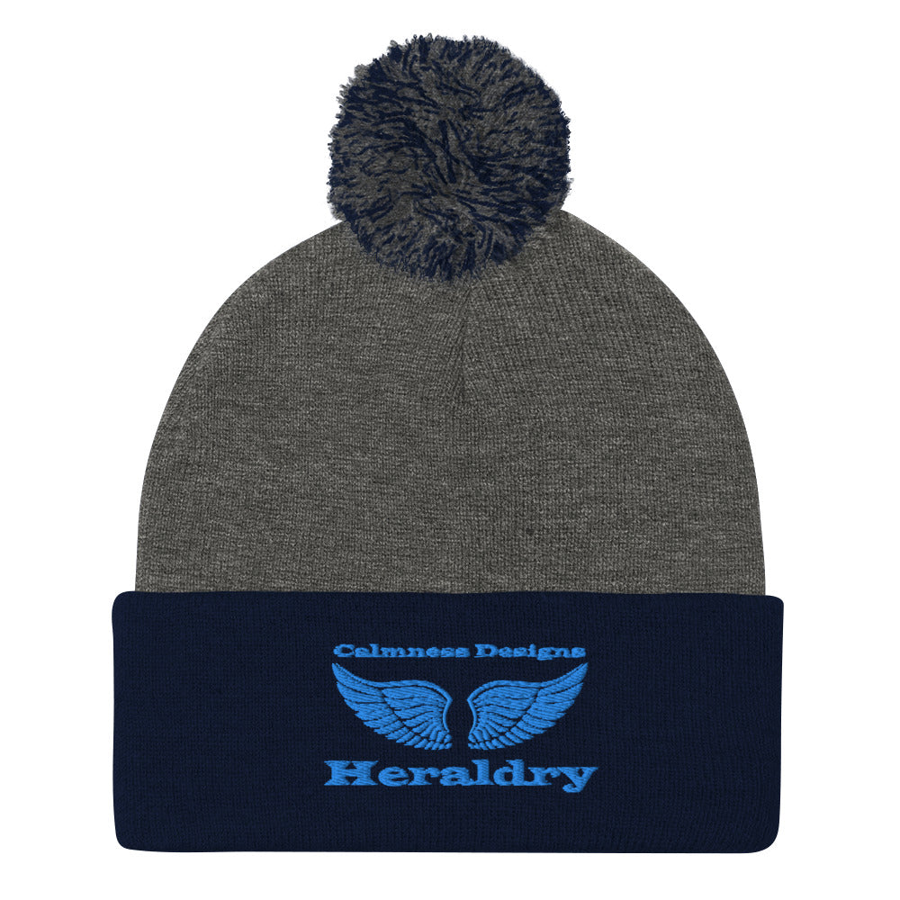 Wings for Heraldry, CALMNESS DESIGNS, Creative Designer's, Pom-Pom Beanie
