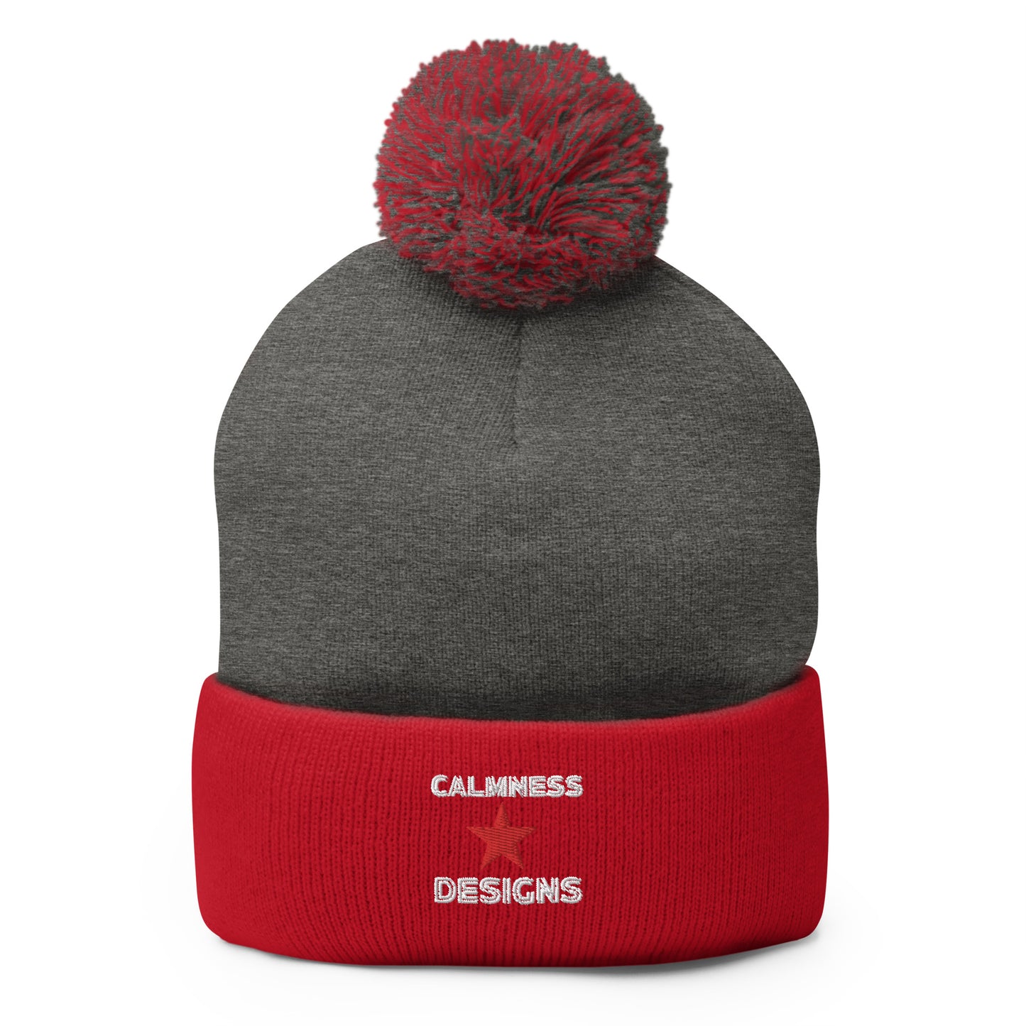 Calmness Designs, Star, Calmness Designs, Pom-Pom Beanie