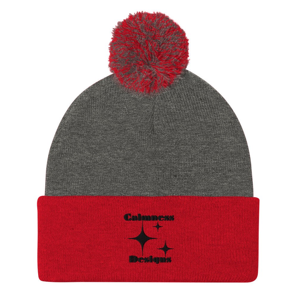 Stars Glyph Icon, Calmness Designs, Creative Calmness Designs, Pom-Pom Beanie