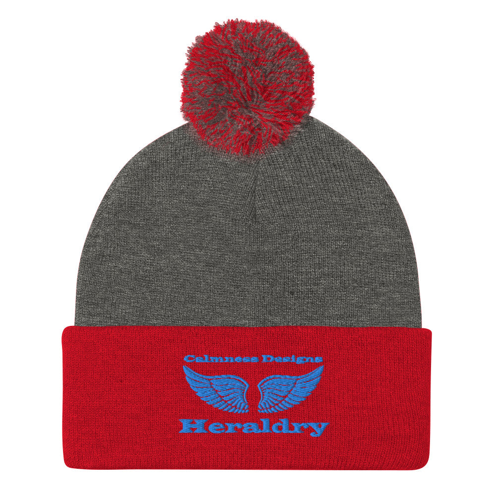 Wings for Heraldry, CALMNESS DESIGNS, Creative Designer's, Pom-Pom Beanie