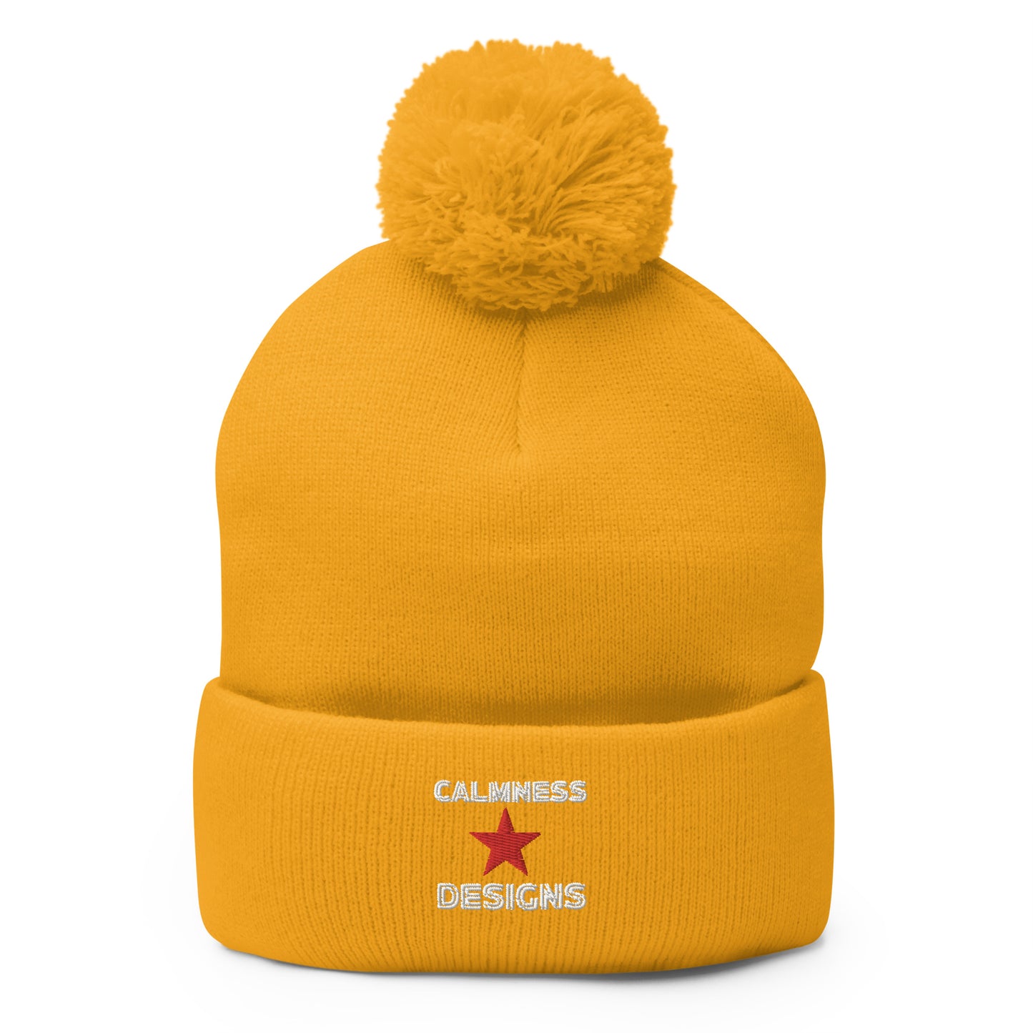 Calmness Designs, Star, Calmness Designs, Pom-Pom Beanie