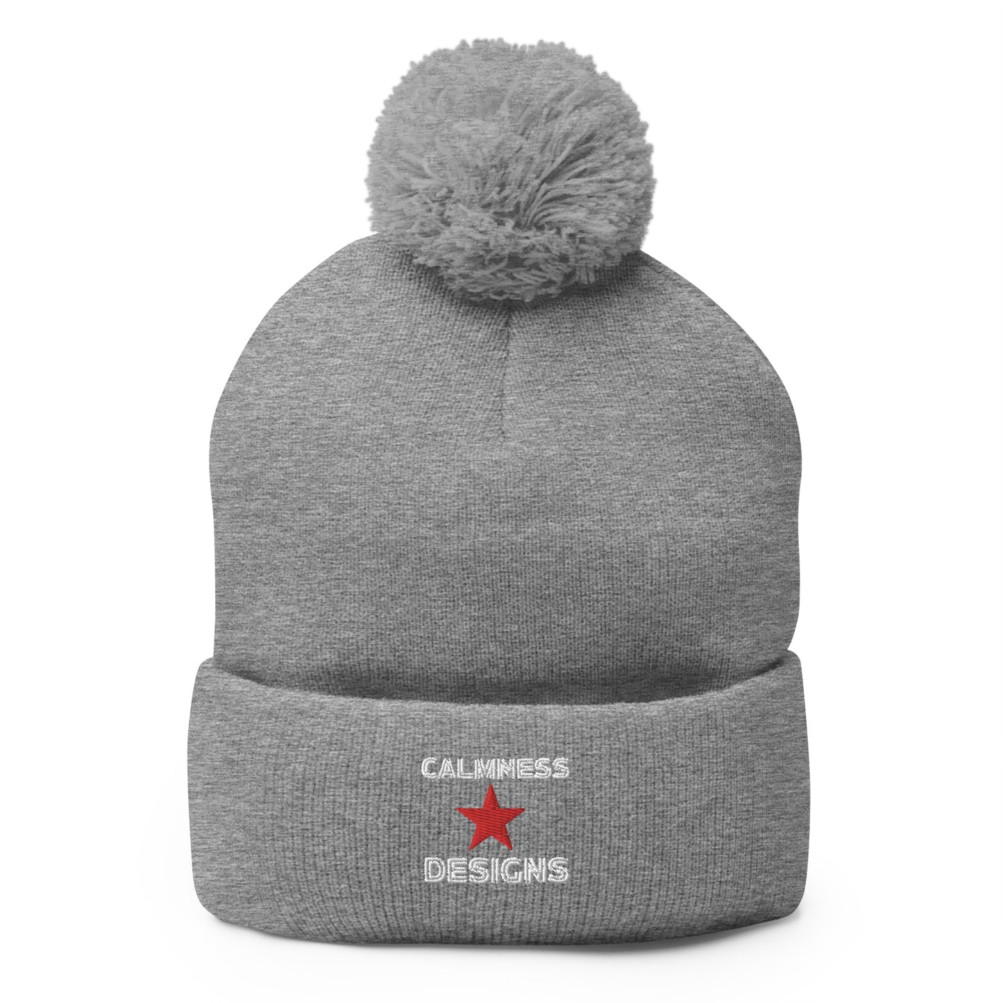 Calmness Designs, Star, Calmness Designs, Pom-Pom Beanie