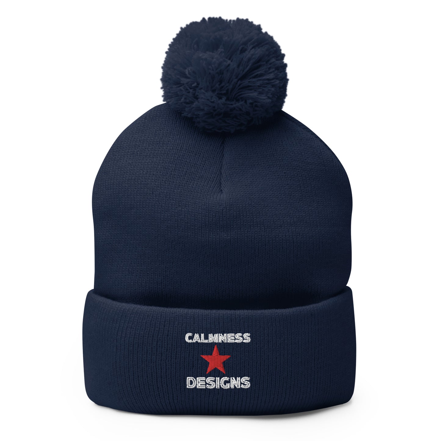 Calmness Designs, Star, Calmness Designs, Pom-Pom Beanie