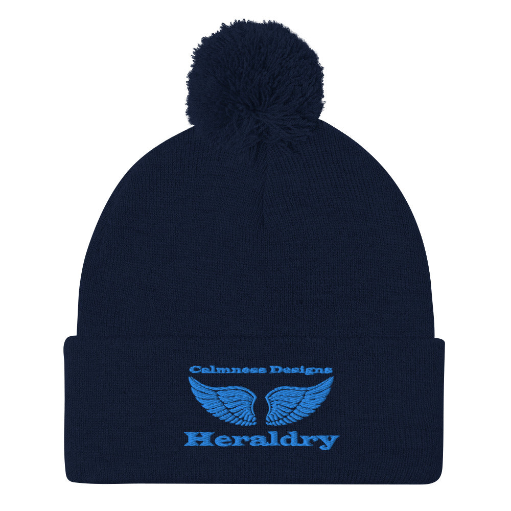 Wings for Heraldry, CALMNESS DESIGNS, Creative Designer's, Pom-Pom Beanie