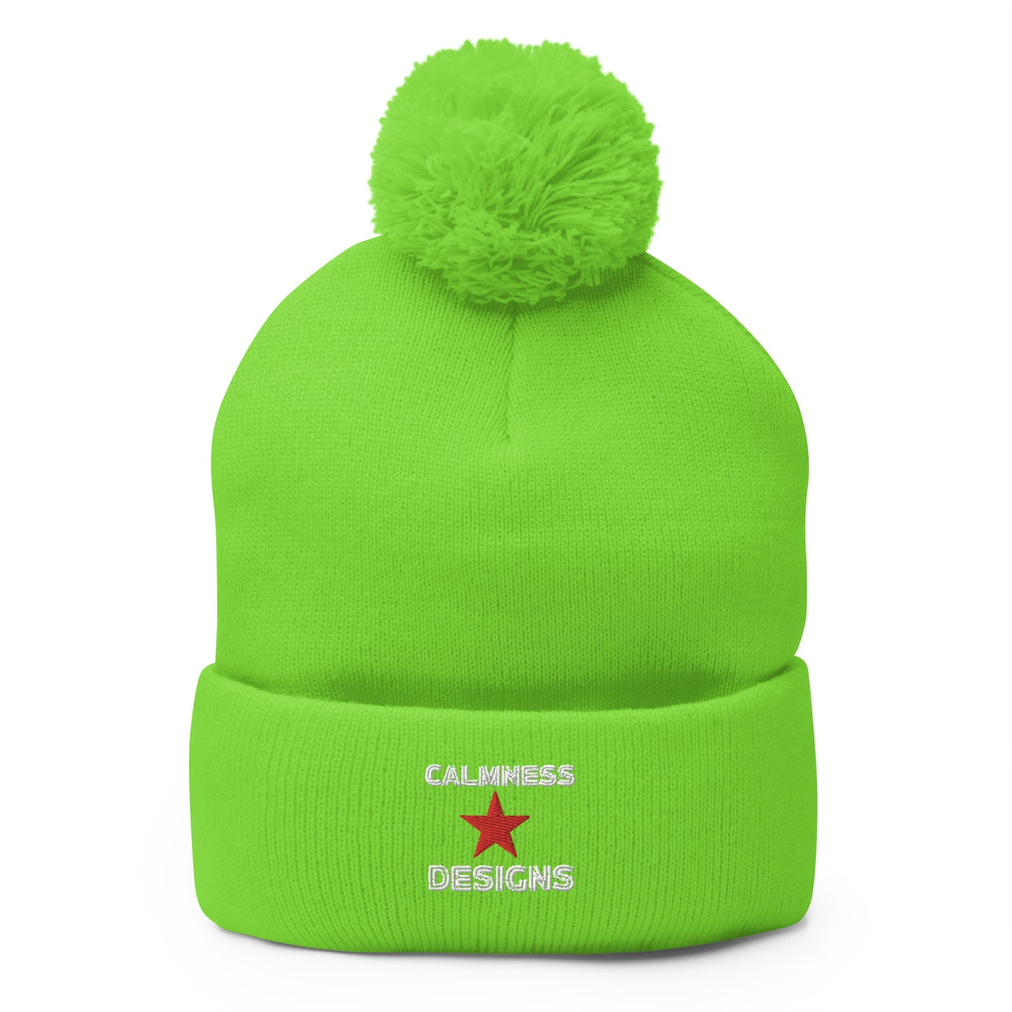 Calmness Designs, Star, Calmness Designs, Pom-Pom Beanie