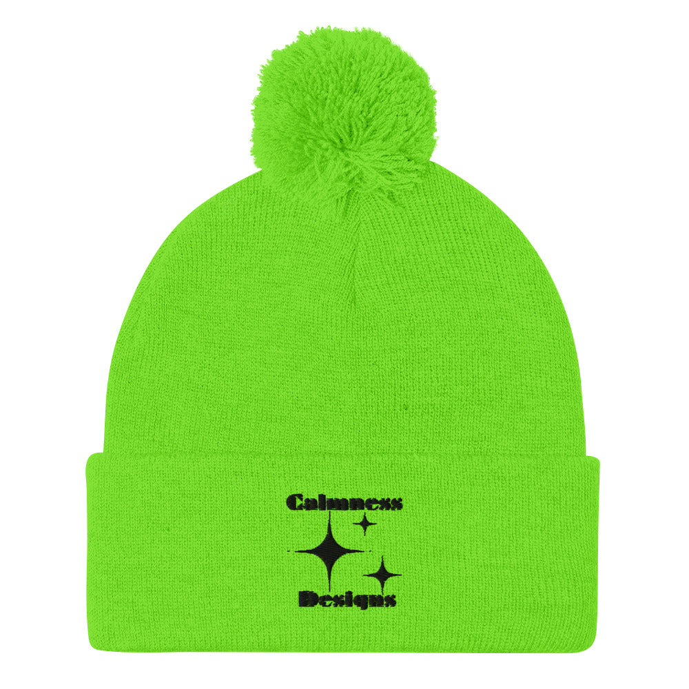 Stars Glyph Icon, Calmness Designs, Creative Calmness Designs, Pom-Pom Beanie