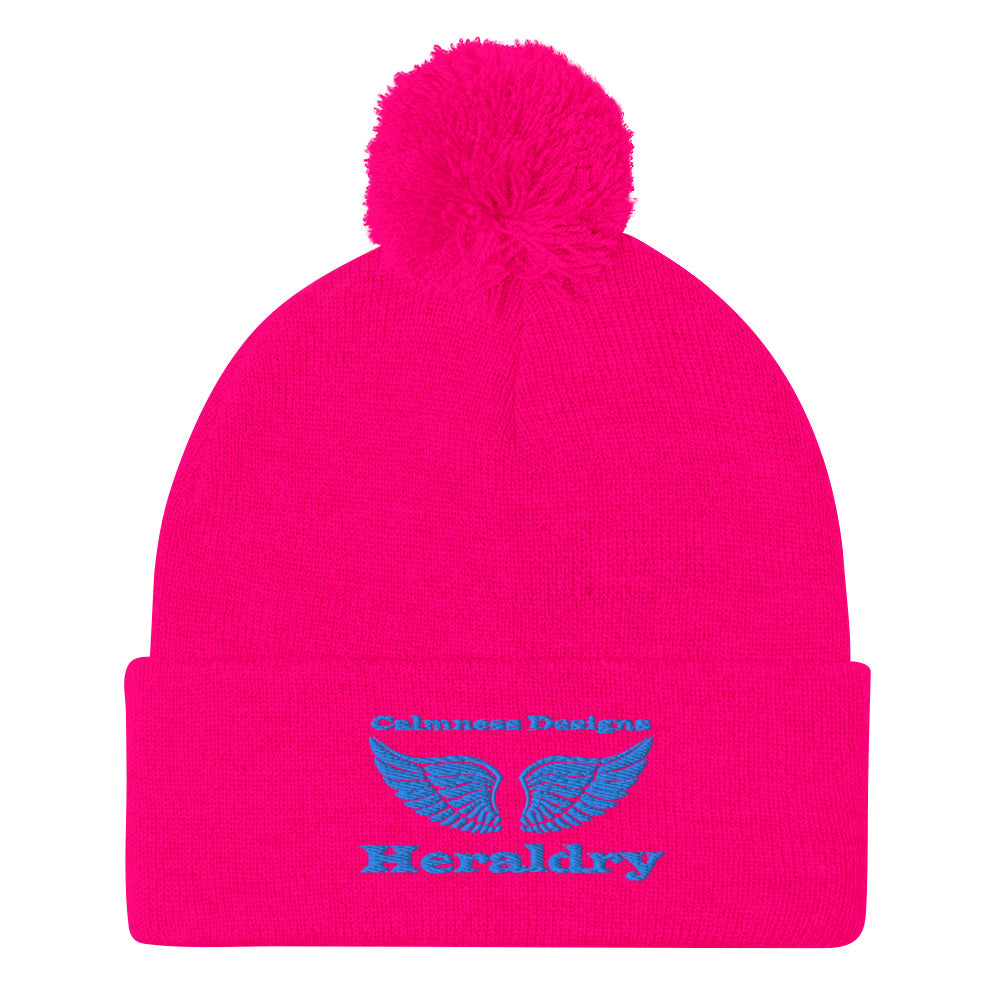 Wings for Heraldry, CALMNESS DESIGNS, Creative Designer's, Pom-Pom Beanie