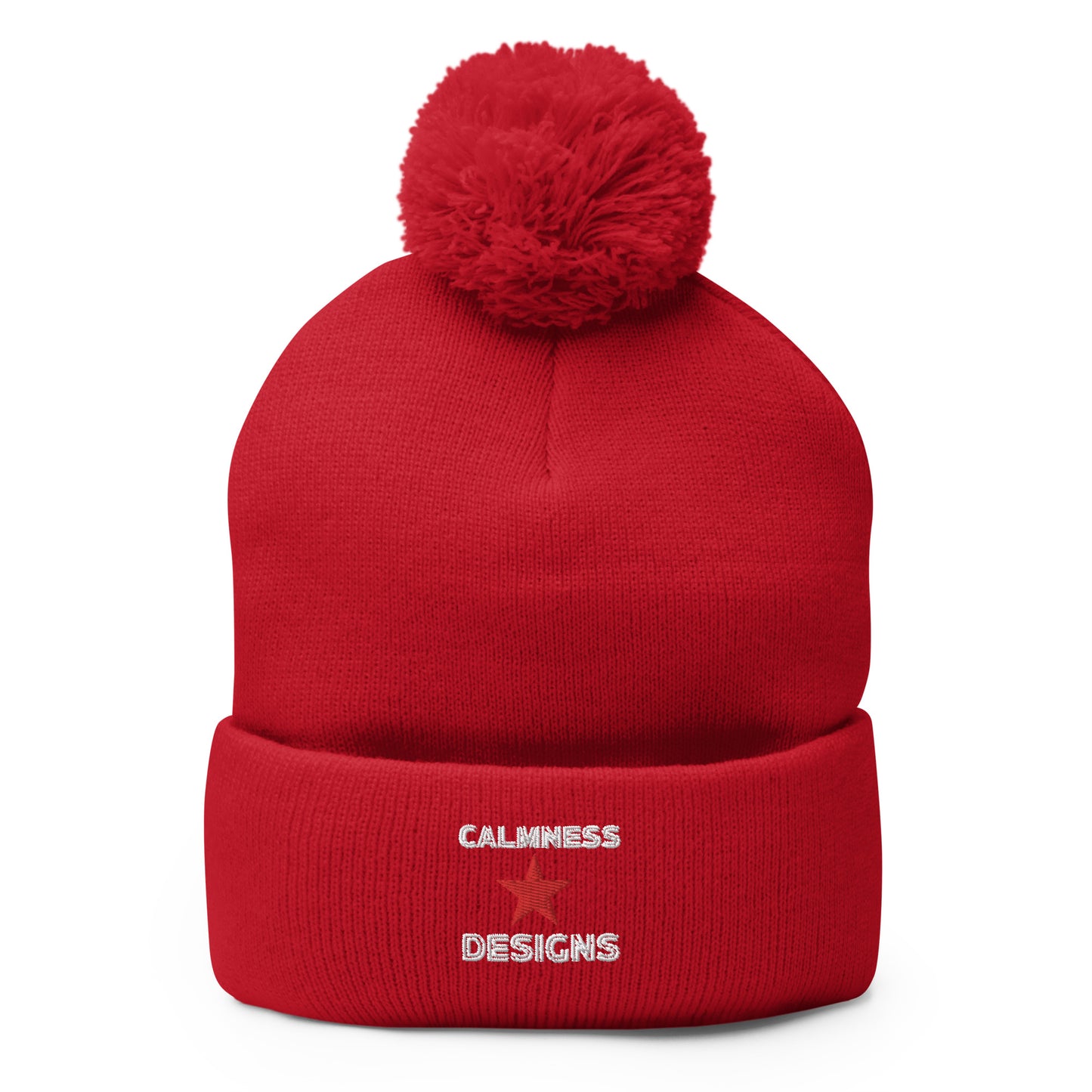 Calmness Designs, Star, Calmness Designs, Pom-Pom Beanie
