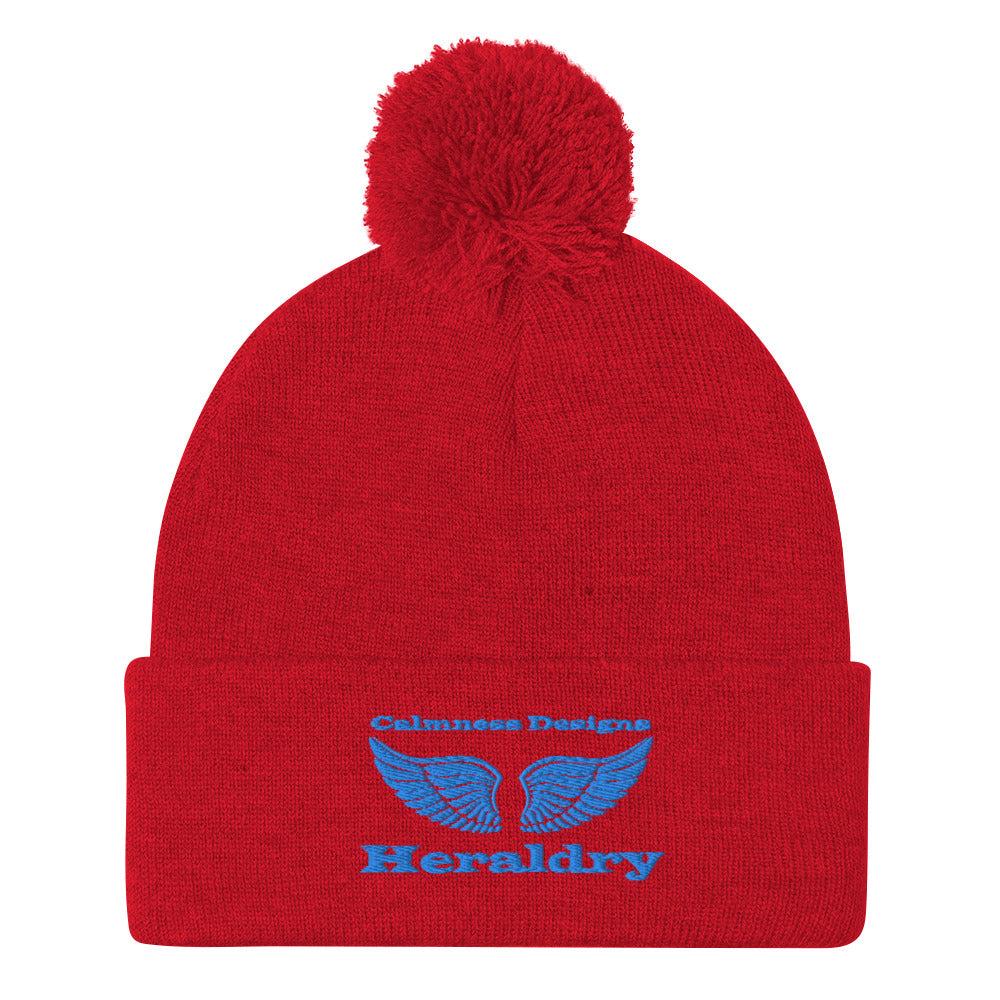 Wings for Heraldry, CALMNESS DESIGNS, Creative Designer's, Pom-Pom Beanie