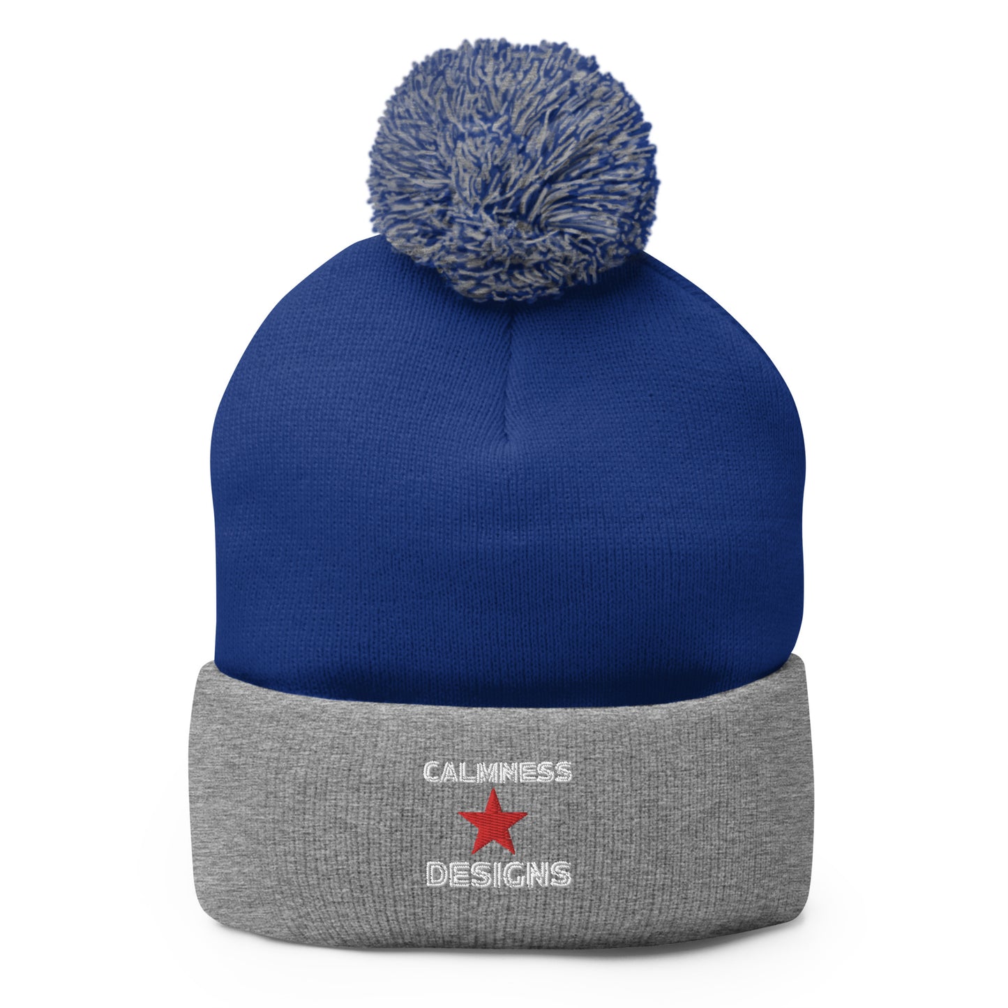 Calmness Designs, Star, Calmness Designs, Pom-Pom Beanie