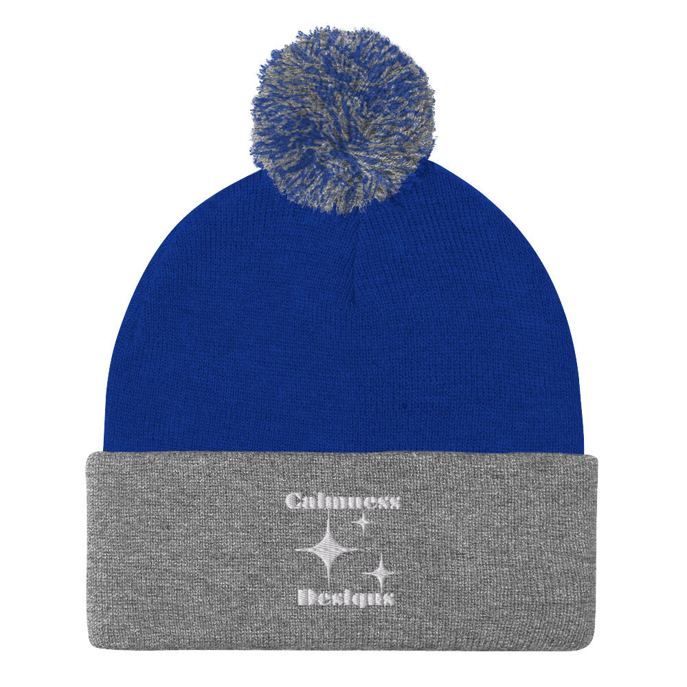 Stars Glyph Icon, Calmness Designs, Creative Calmness Designs, Pom-Pom Beanie