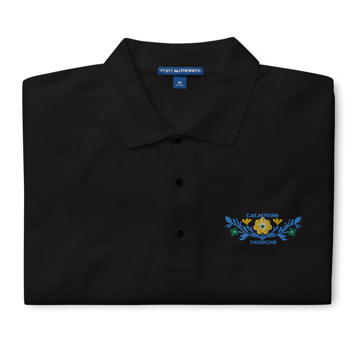 Flower Decoration Mexican Style, CALMNESS DESIGNS, Creative Designer's, Men's Premium Polo