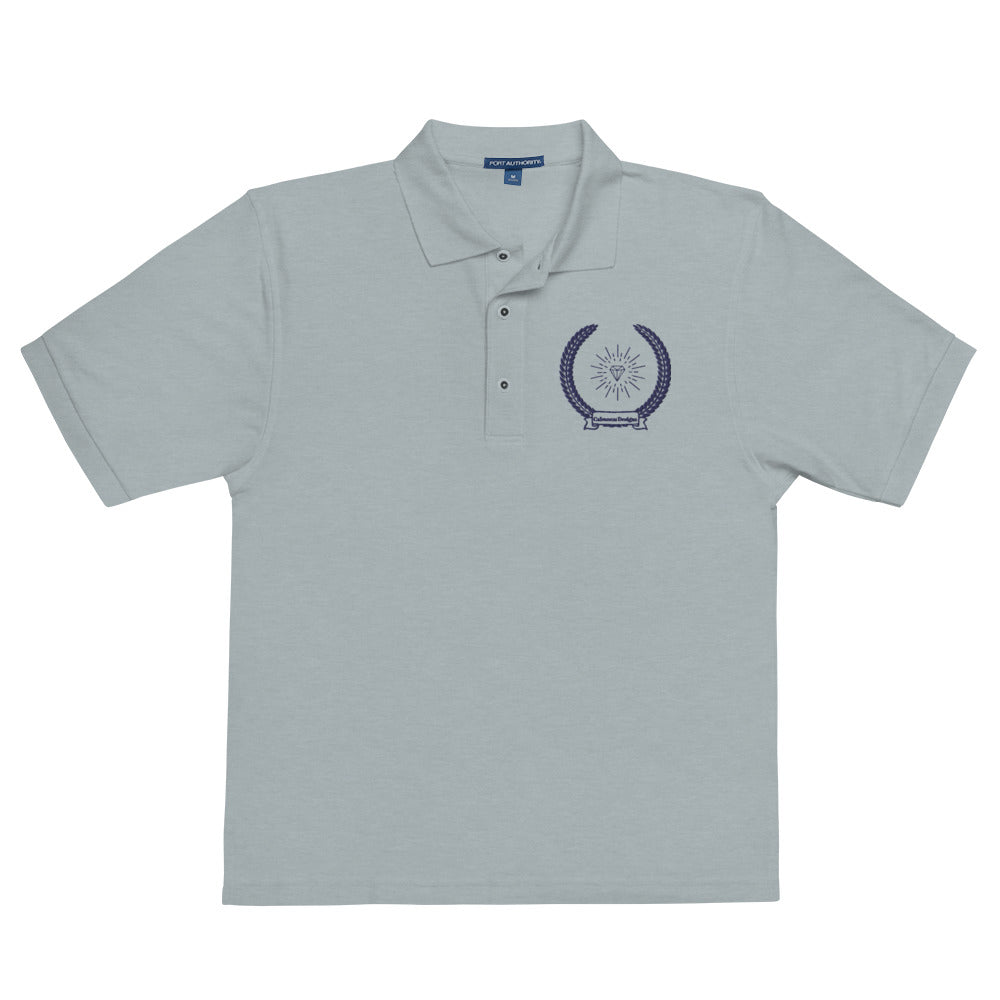 Diamond in Coats of Arms, Calmness Designs, Men's Premium Polo