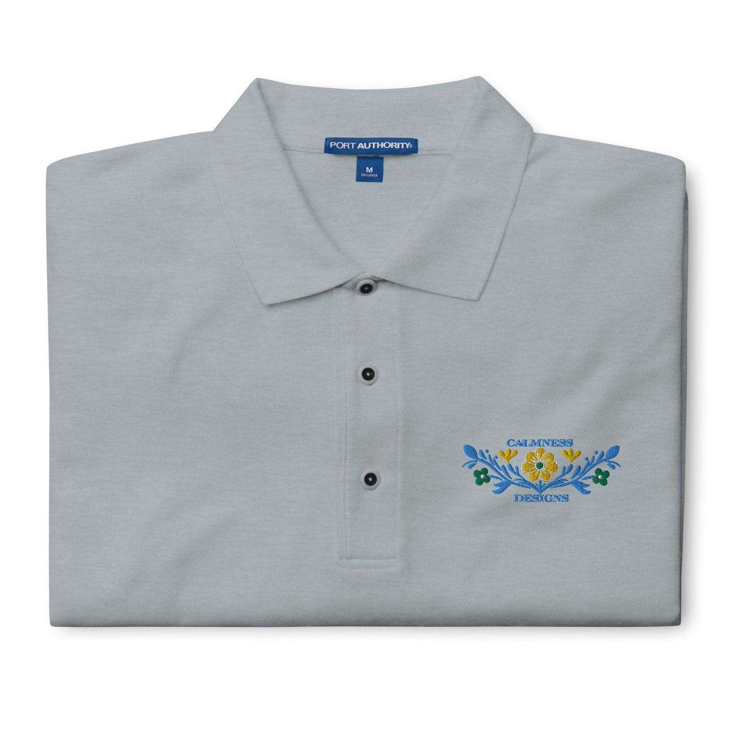Flower Decoration Mexican Style, CALMNESS DESIGNS, Creative Designer's, Men's Premium Polo