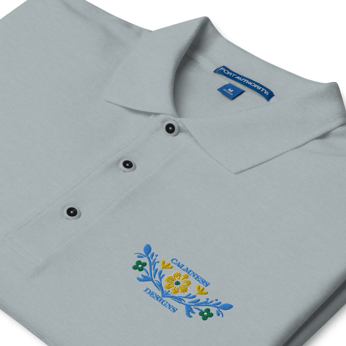Flower Decoration Mexican Style, CALMNESS DESIGNS, Creative Designer's, Men's Premium Polo