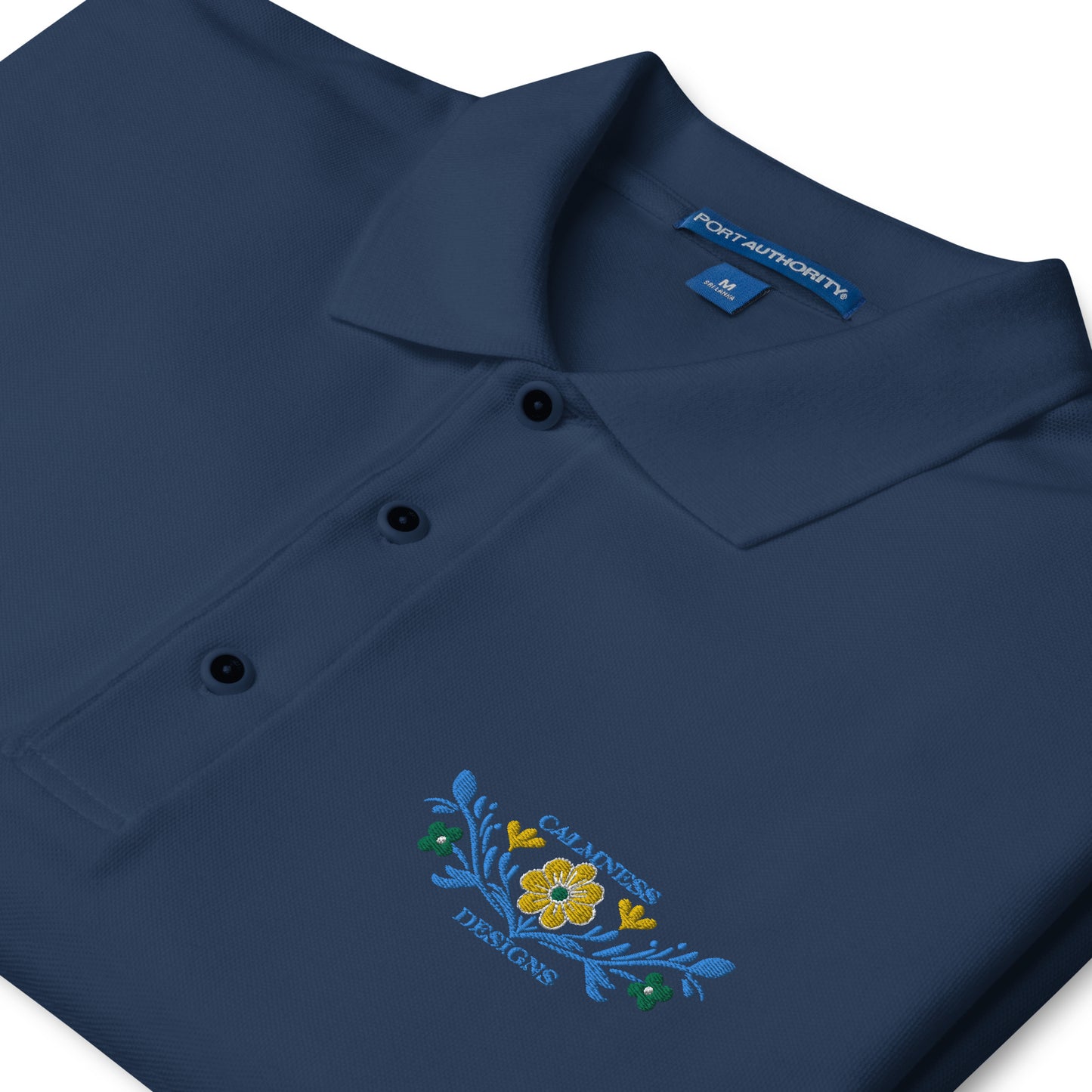 Flower Decoration Mexican Style, CALMNESS DESIGNS, Creative Designer's, Men's Premium Polo