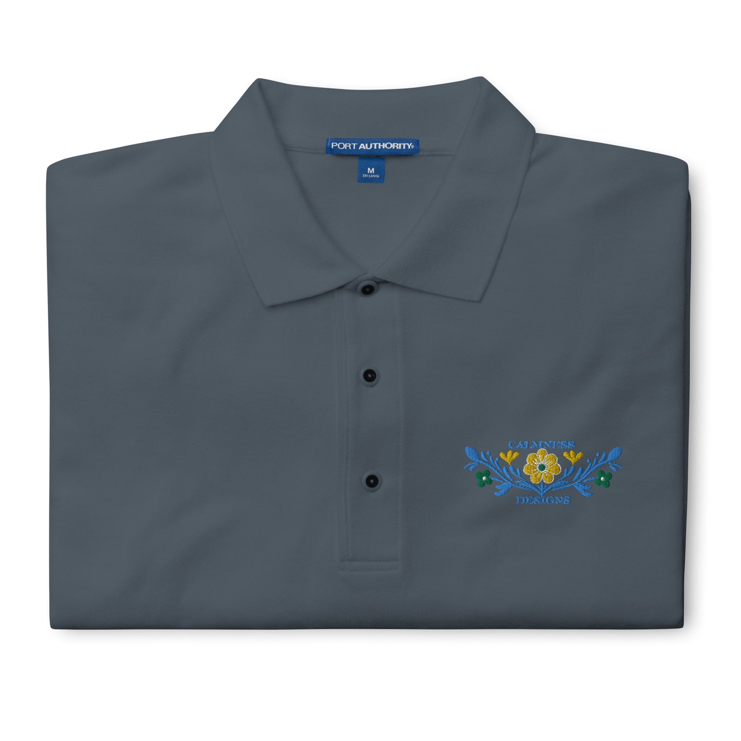 Flower Decoration Mexican Style, CALMNESS DESIGNS, Creative Designer's, Men's Premium Polo