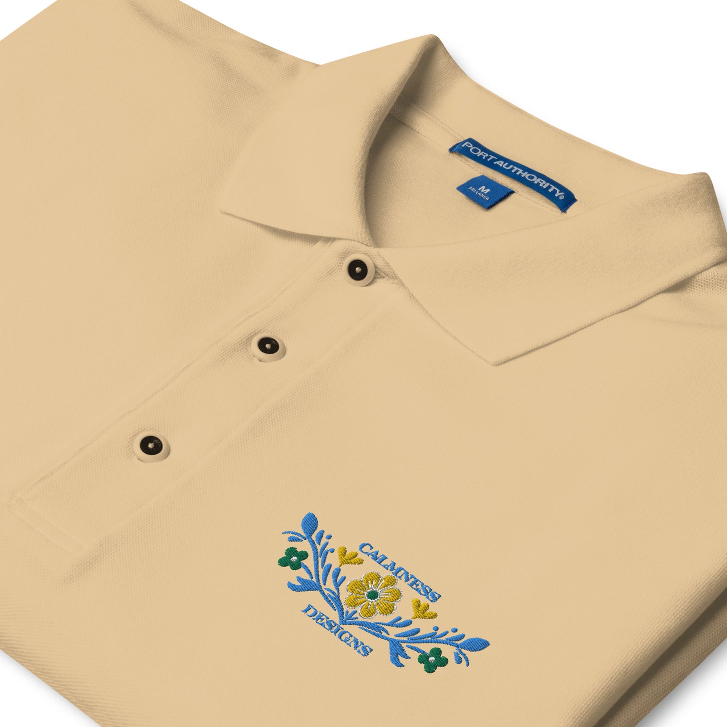 Flower Decoration Mexican Style, CALMNESS DESIGNS, Creative Designer's, Men's Premium Polo