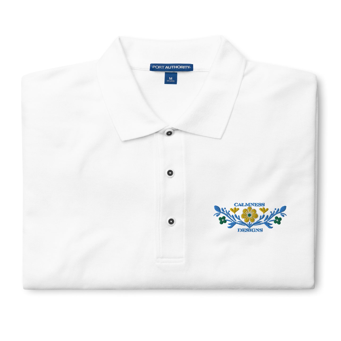 Flower Decoration Mexican Style, CALMNESS DESIGNS, Creative Designer's, Men's Premium Polo