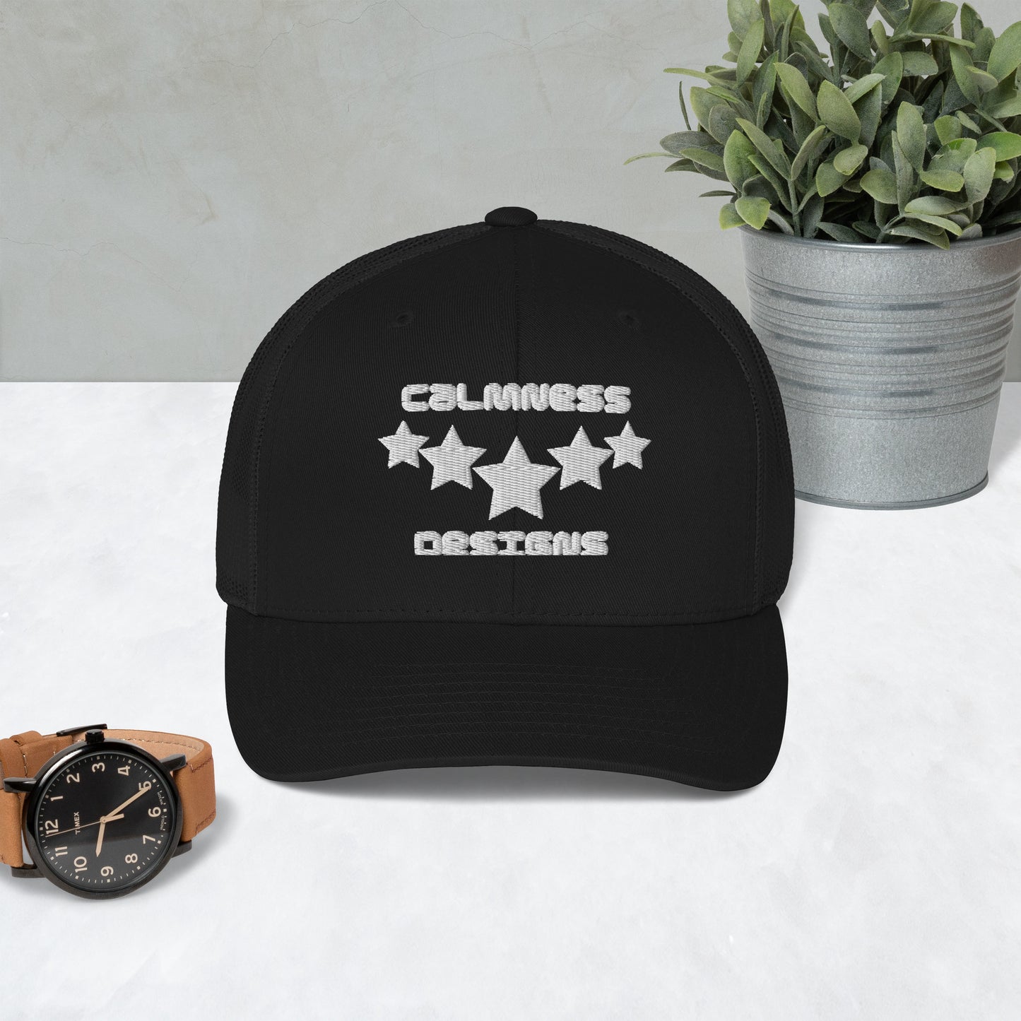 FIVE STARS, CALMNESS DESIGNS, Creative Designer's, Trucker Cap