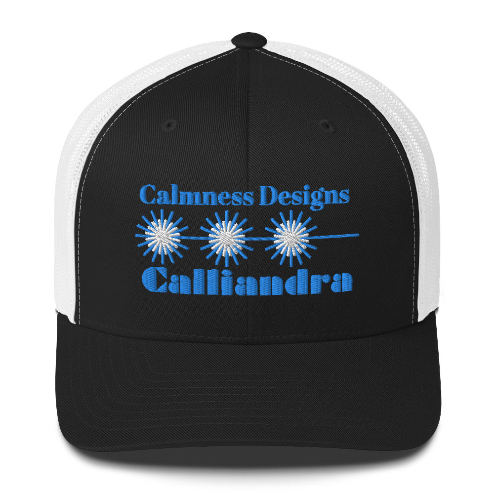 Elegant Geometric Calliandra, CALMNESS DESIGNS, Creative Designer's, Trucker Cap