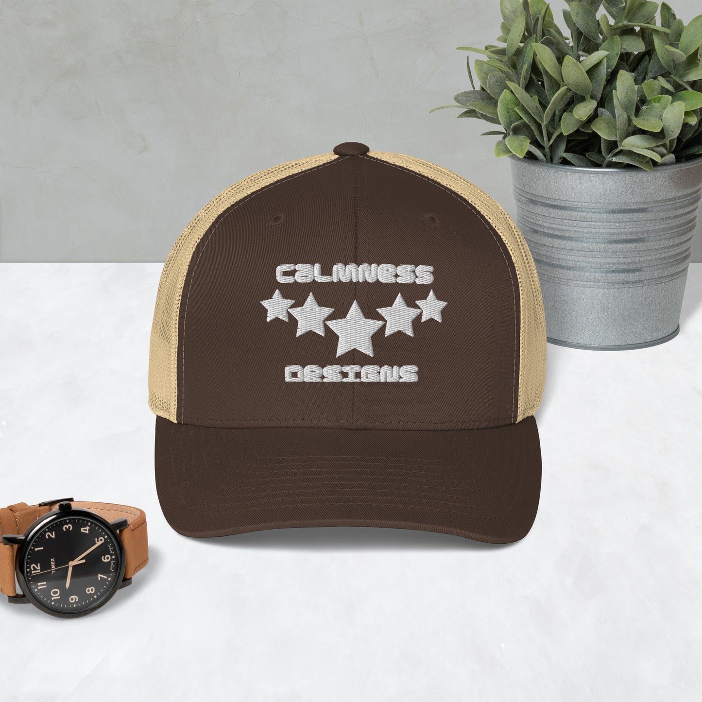 FIVE STARS, CALMNESS DESIGNS, Creative Designer's, Trucker Cap