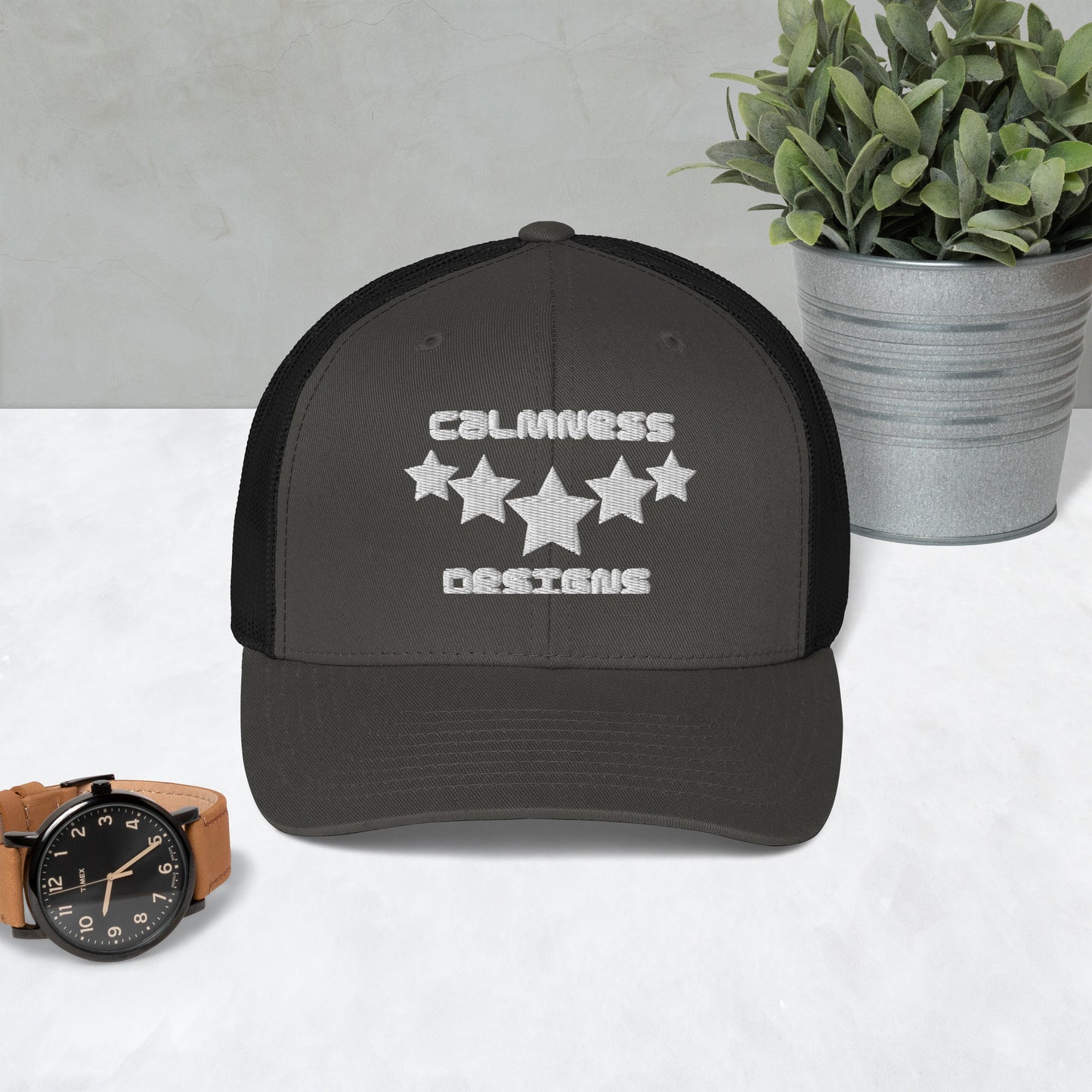 FIVE STARS, CALMNESS DESIGNS, Creative Designer's, Trucker Cap
