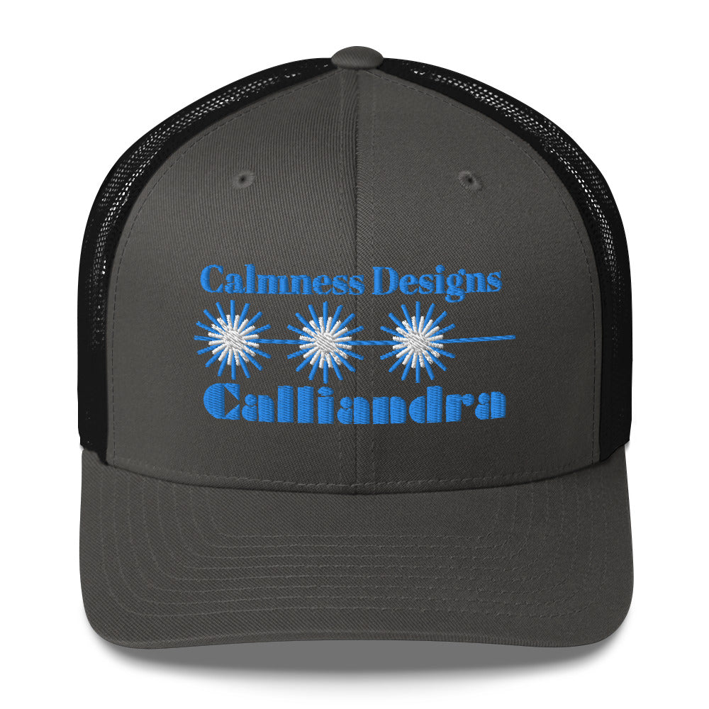 Elegant Geometric Calliandra, CALMNESS DESIGNS, Creative Designer's, Trucker Cap