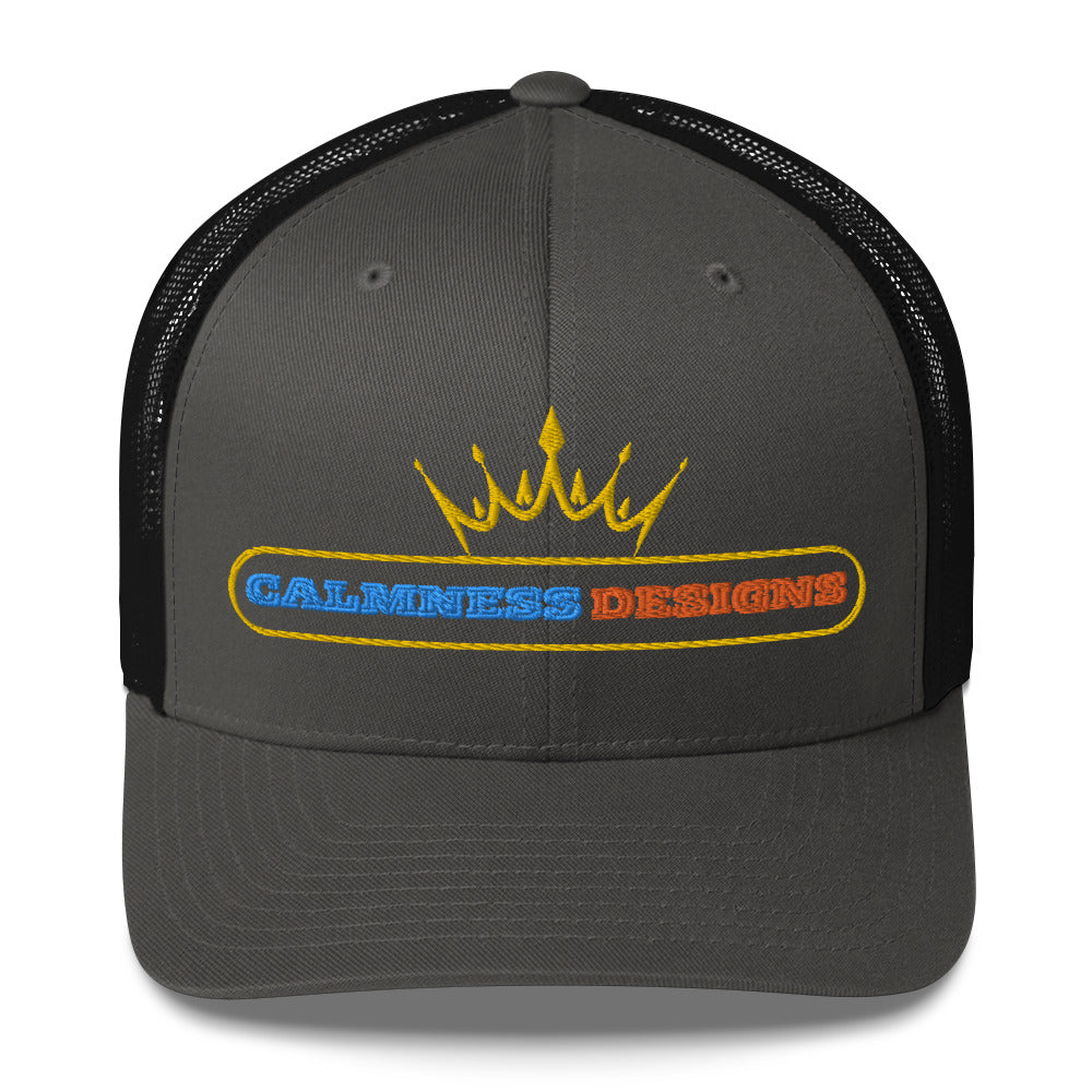 Text Frame, CALMNESS DESIGNS, Creative Designer's, Trucker Cap