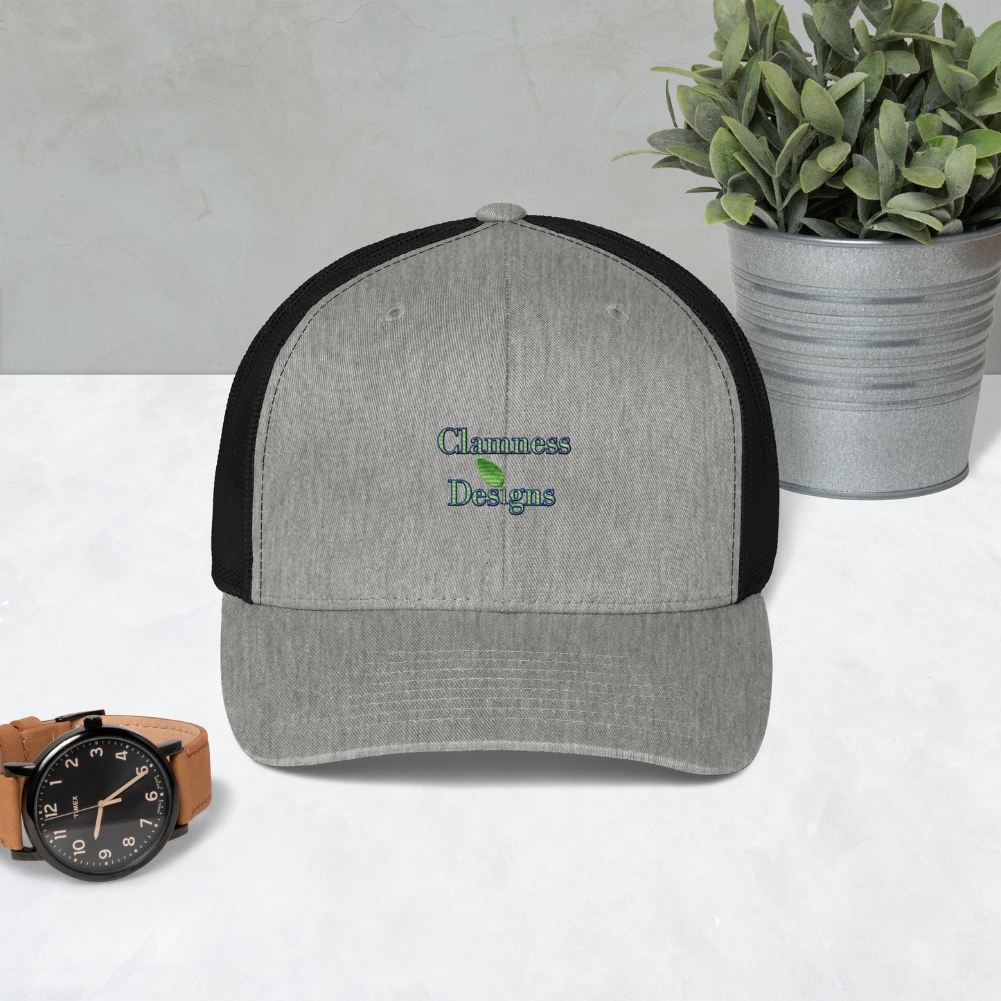 Wet Lemon Leah, Calmness Designs, Trucker Cap