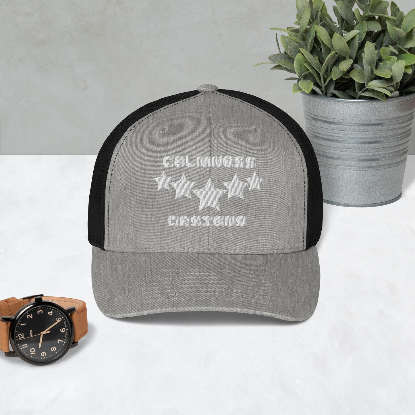 FIVE STARS, CALMNESS DESIGNS, Creative Designer's, Trucker Cap