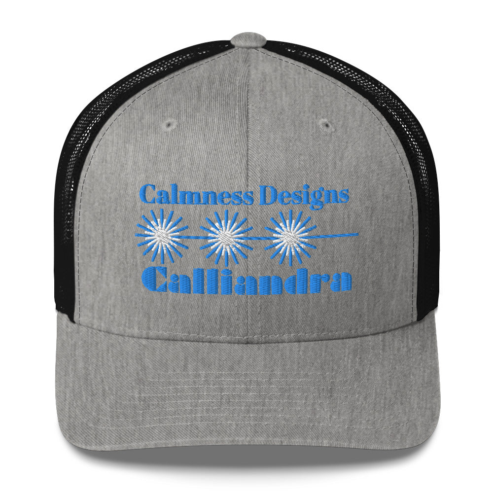 Elegant Geometric Calliandra, CALMNESS DESIGNS, Creative Designer's, Trucker Cap
